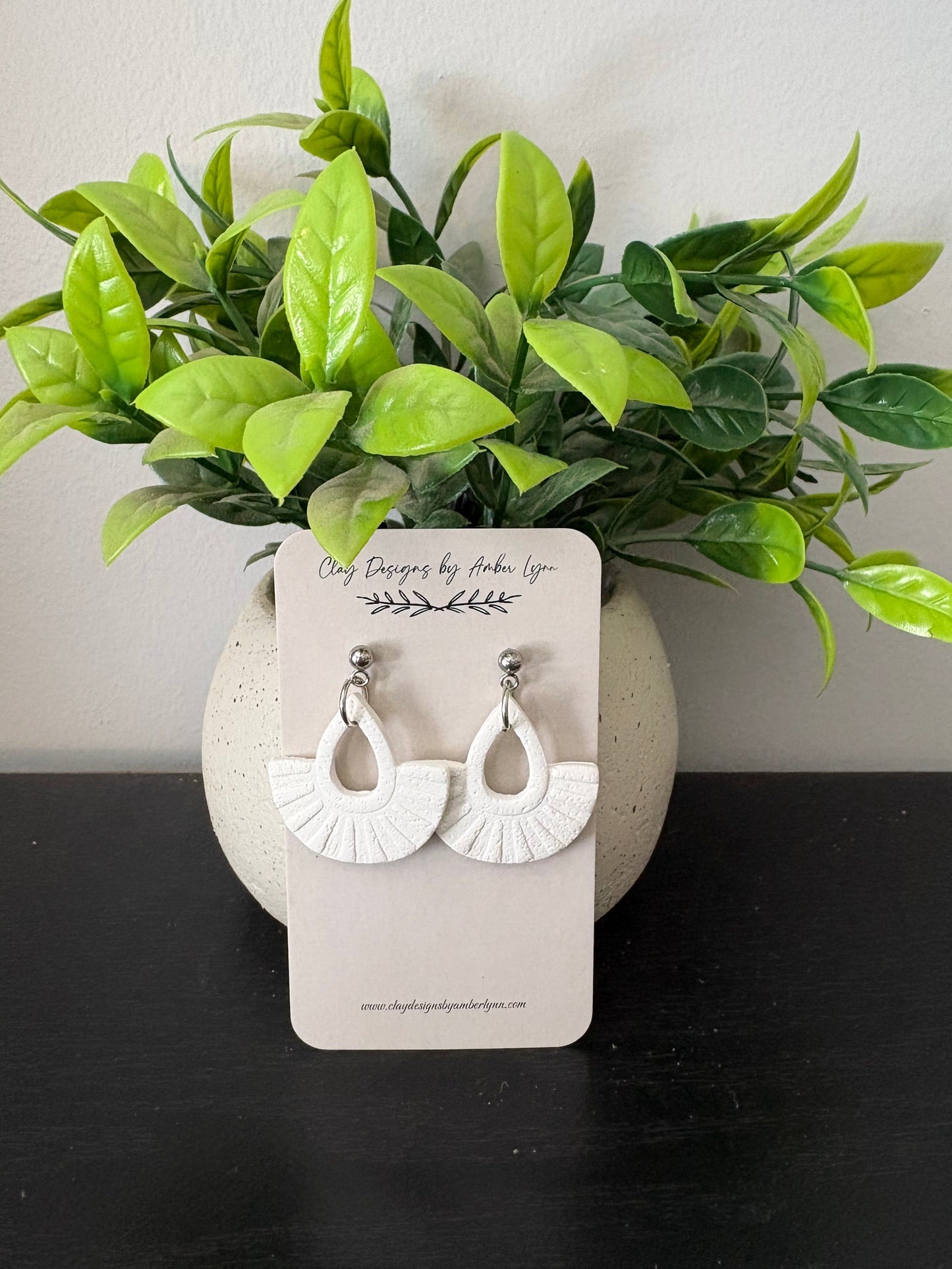Faux Macrame Teardrop