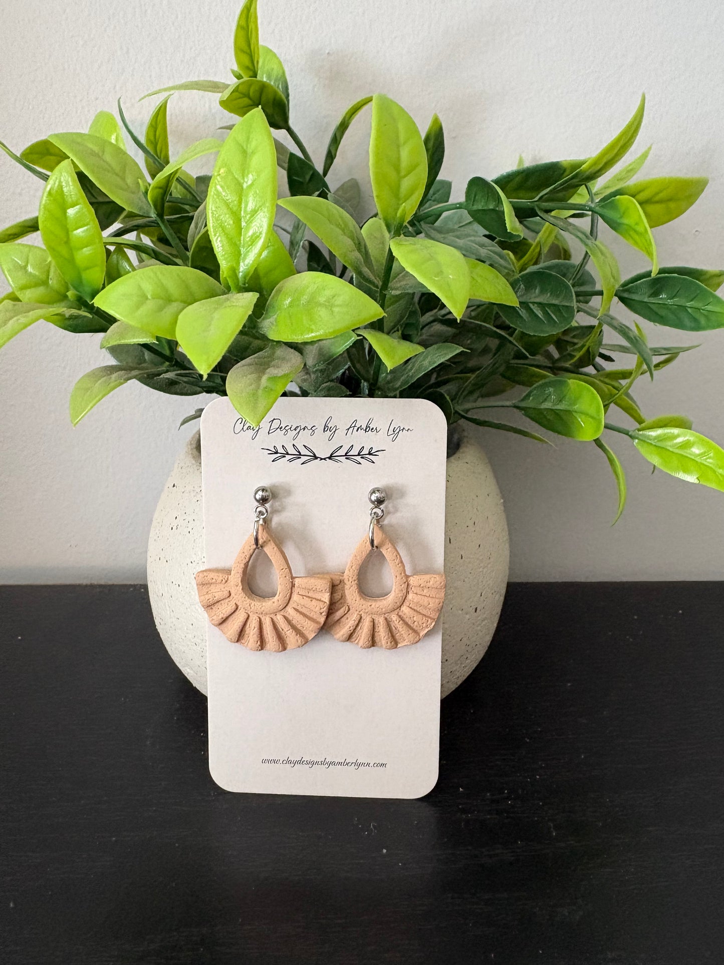 Faux Macrame Teardrop