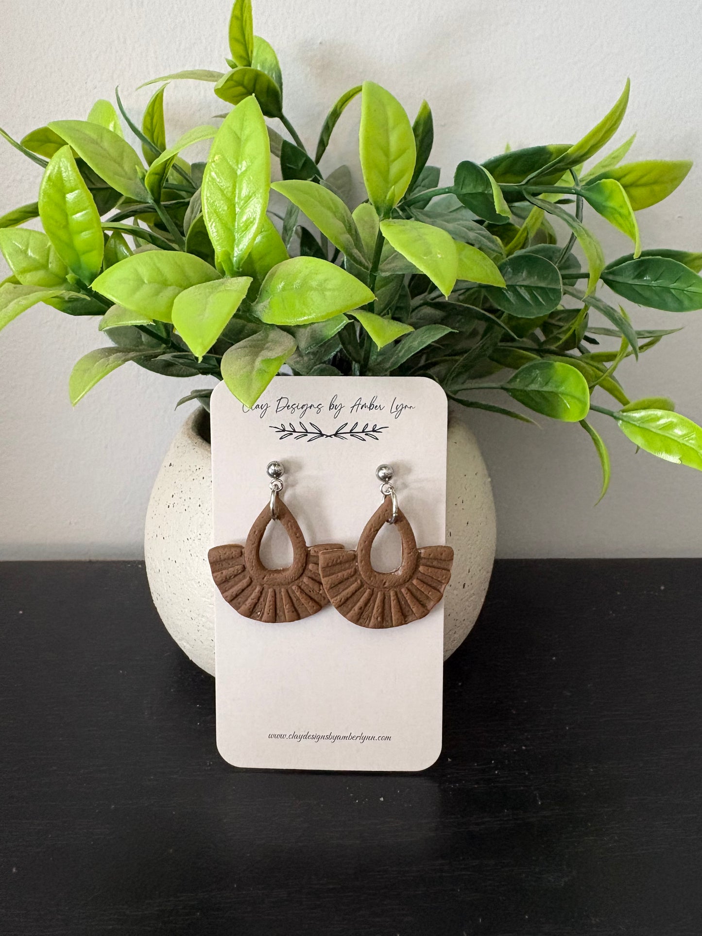 Faux Macrame Teardrop