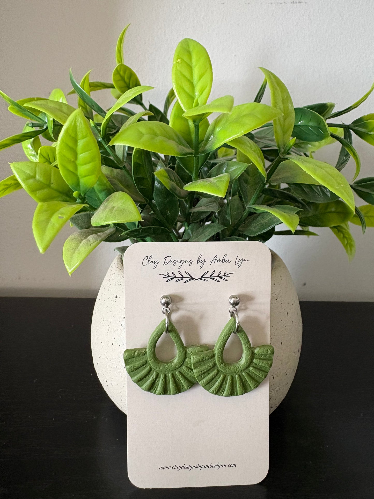 Faux Macrame Teardrop